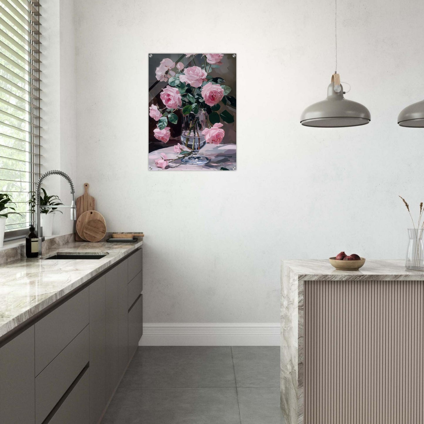 Ephemeral Blooms in Repose - Floral Art-print-on-acrylic