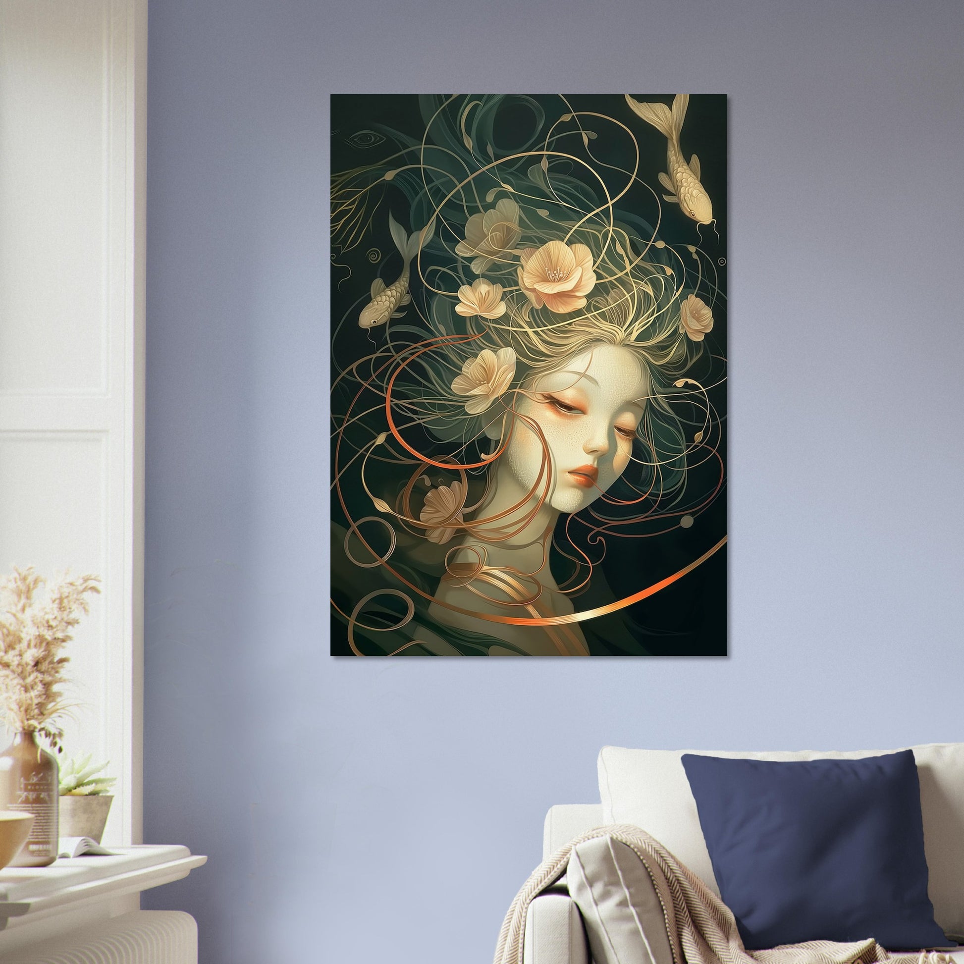 Aquatic Reverie - Abstract Wall Art-poster