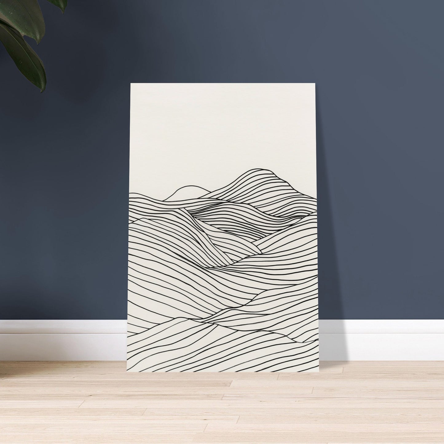 Linear Landscape - Abstract wall art-poster