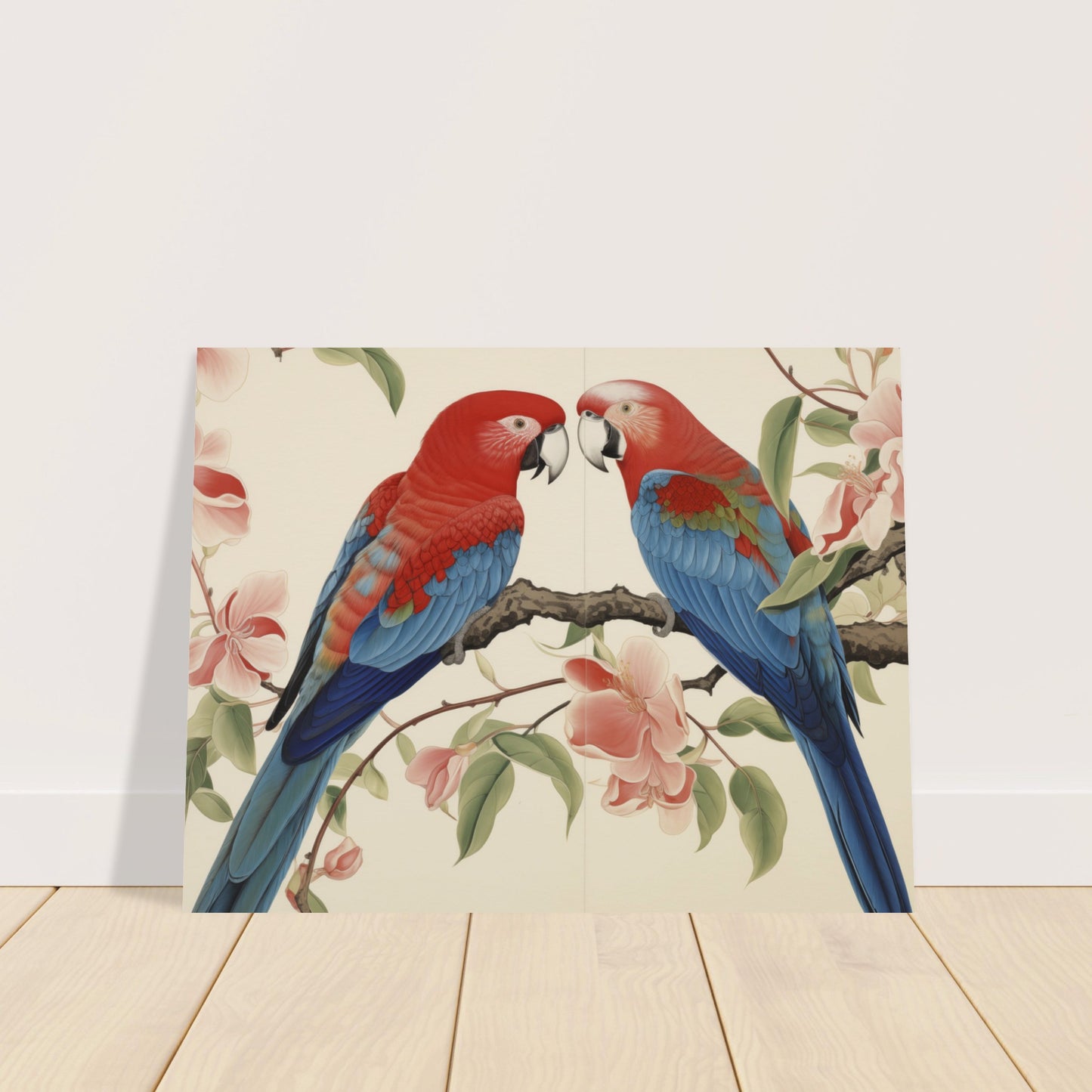 Tropical Duet - Bloom and Plumage - Nature Art-poster