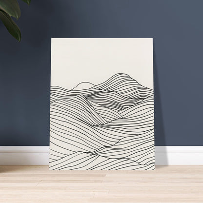 Linear Landscape - Abstract wall art-poster