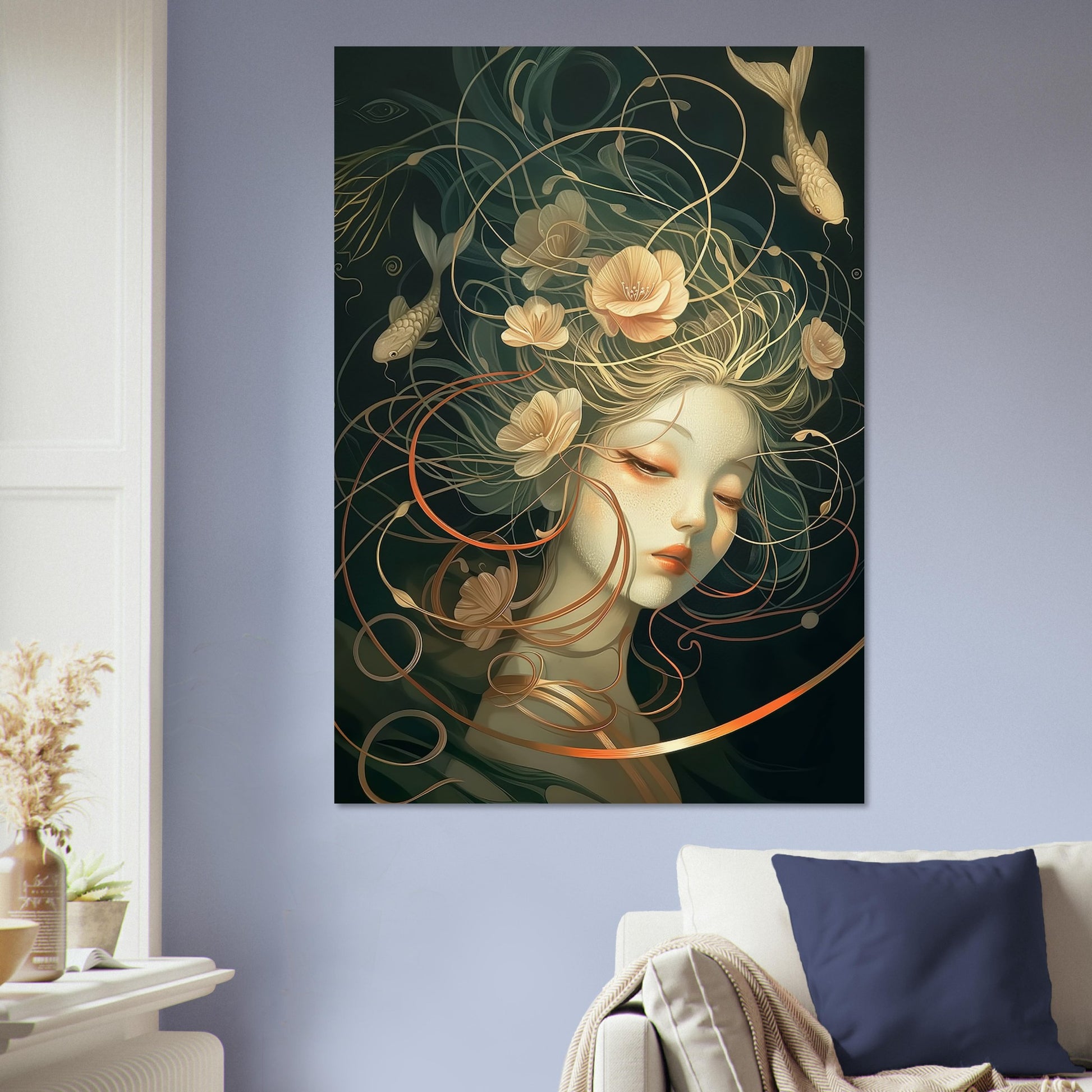 Aquatic Reverie - Abstract Wall Art-poster