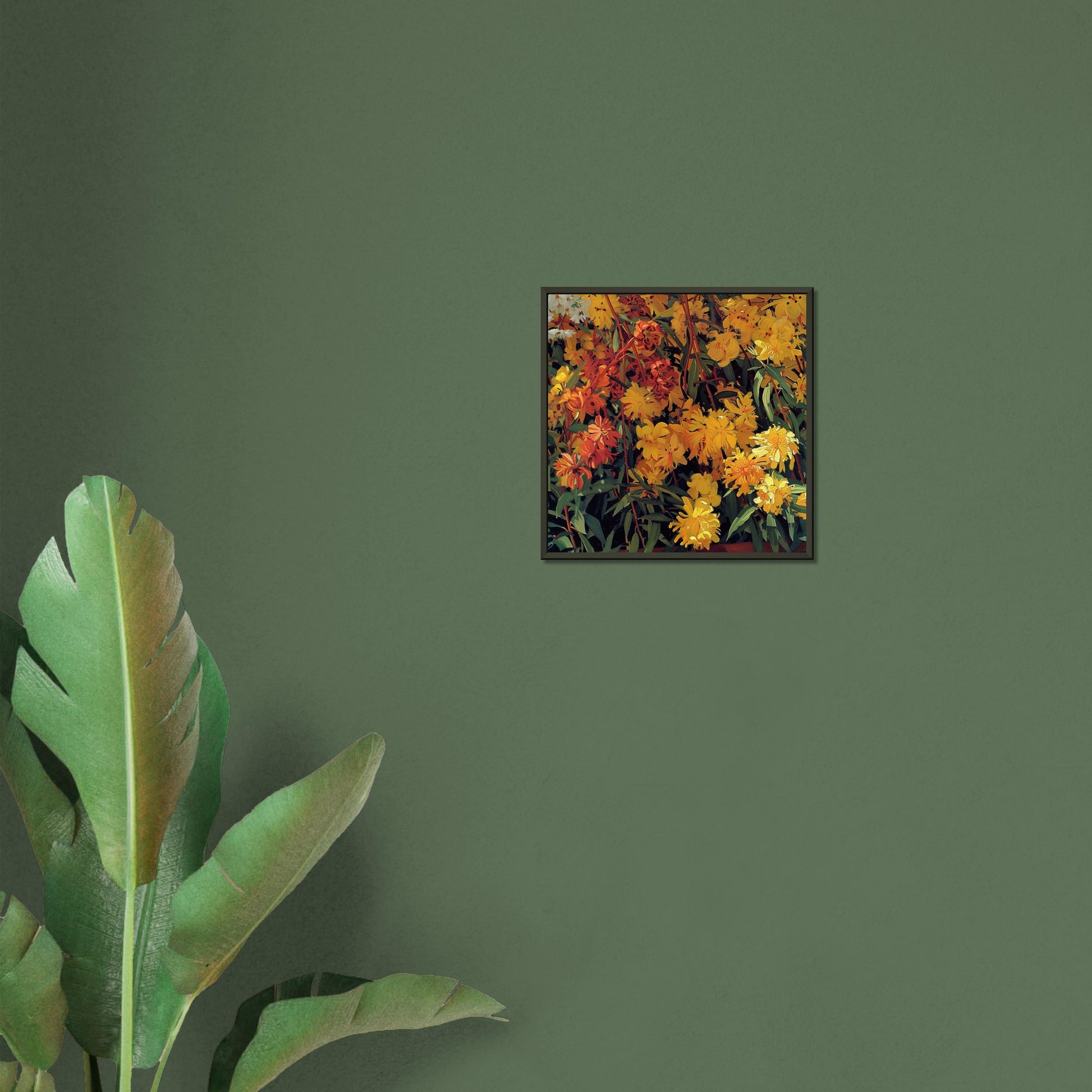 Resplendent Repose - Floral Art-print-in-aluminum-frame