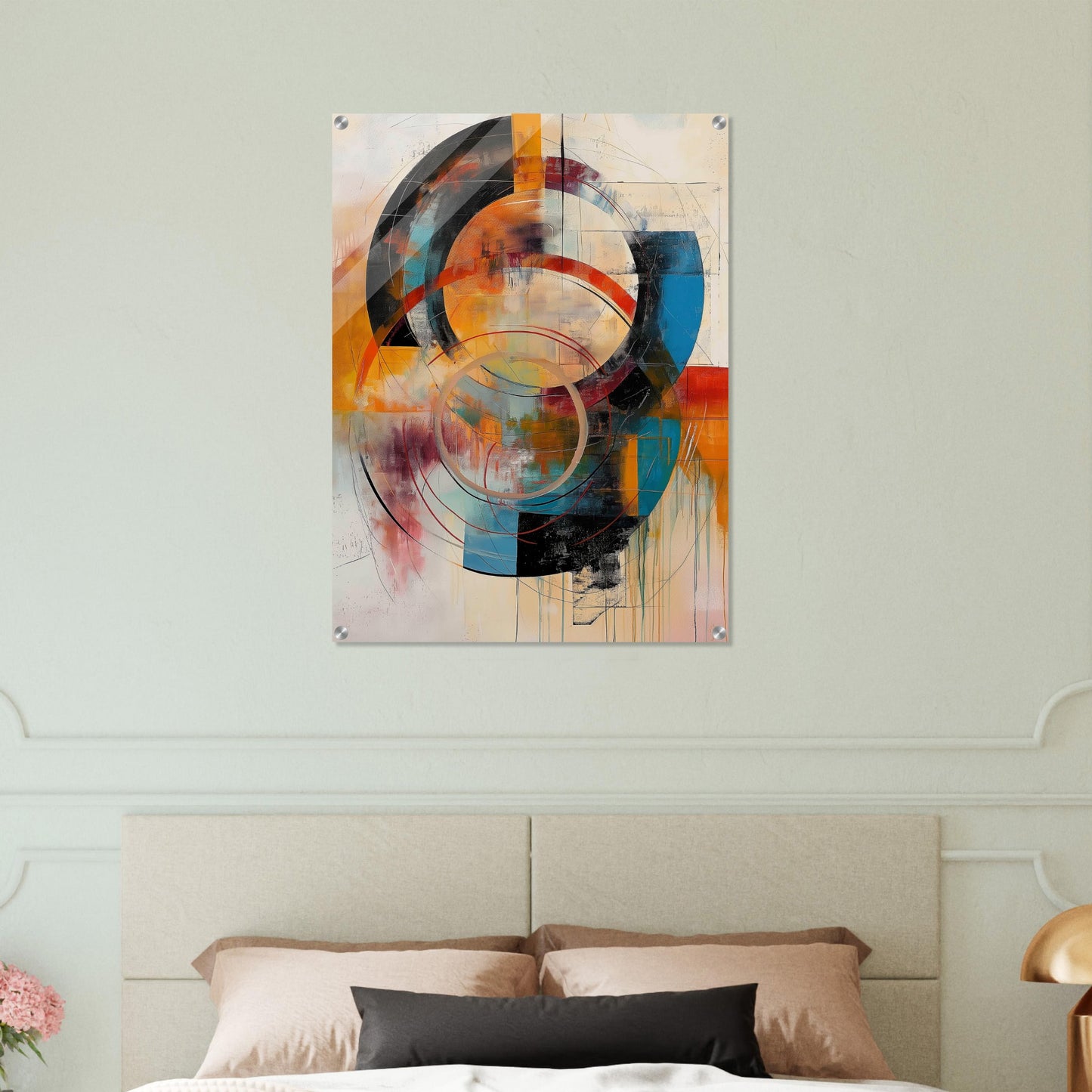 Chromatic Vortex - Modern Abstract Art-print-on-acrylic