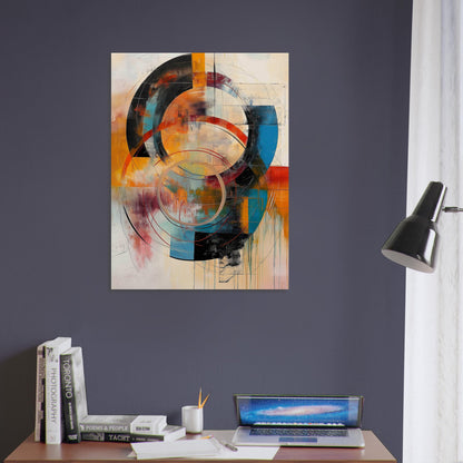 Chromatic Vortex - Modern Abstract Art-print-on-foam-board