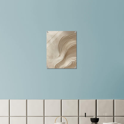 Desert Waves - Abstract wall art-print-on-acrylic