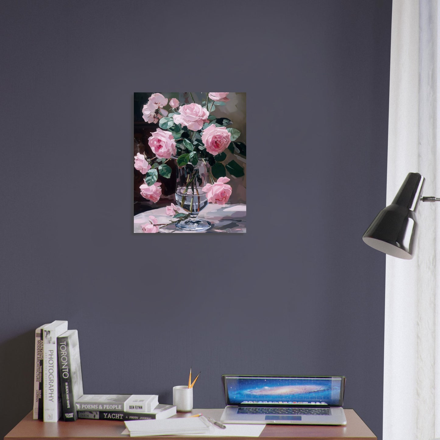 Ephemeral Blooms in Repose - Floral Art-print-on-foam-board