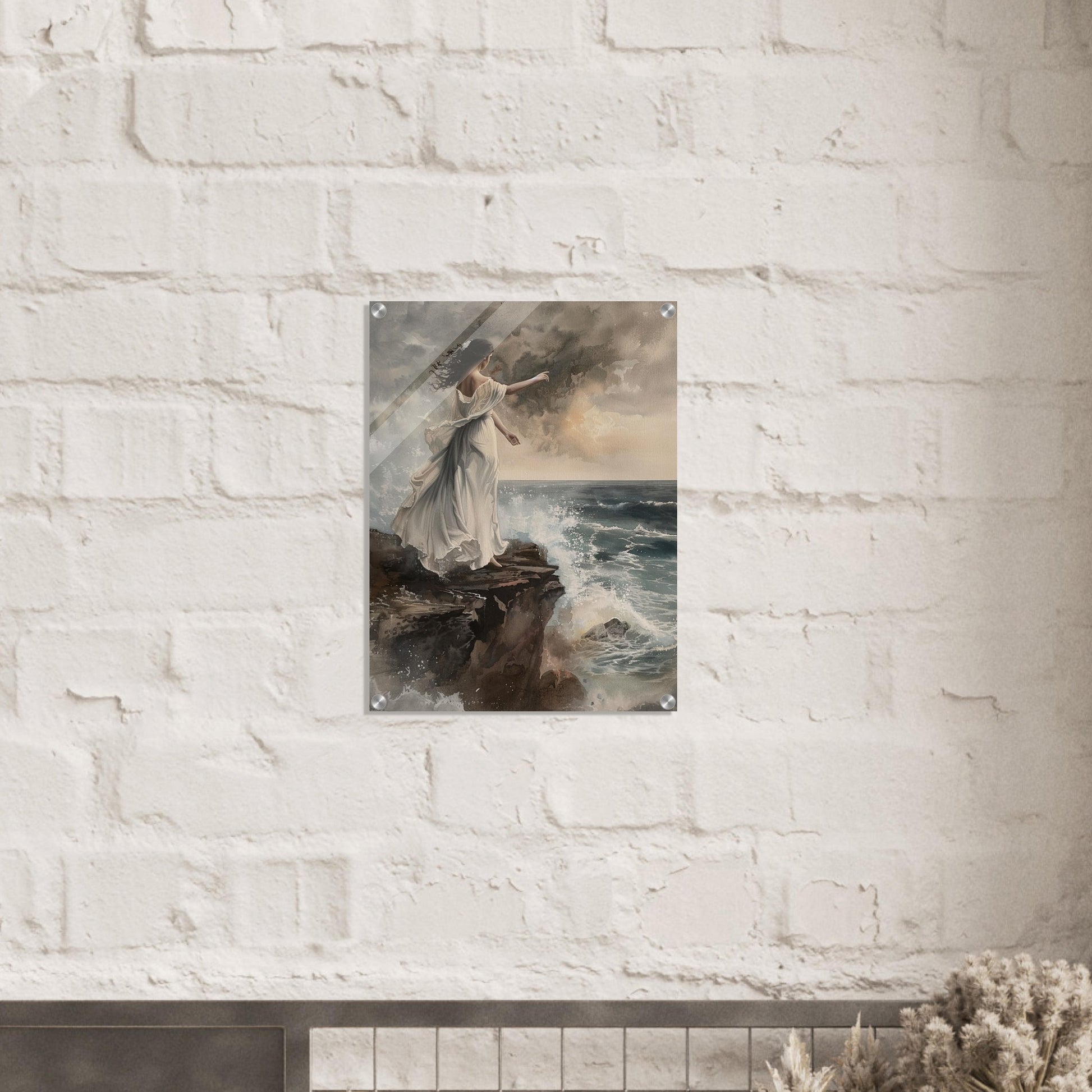 Abyssal Echoes - The Call of the Tides - Classic Art-print-on-acrylic