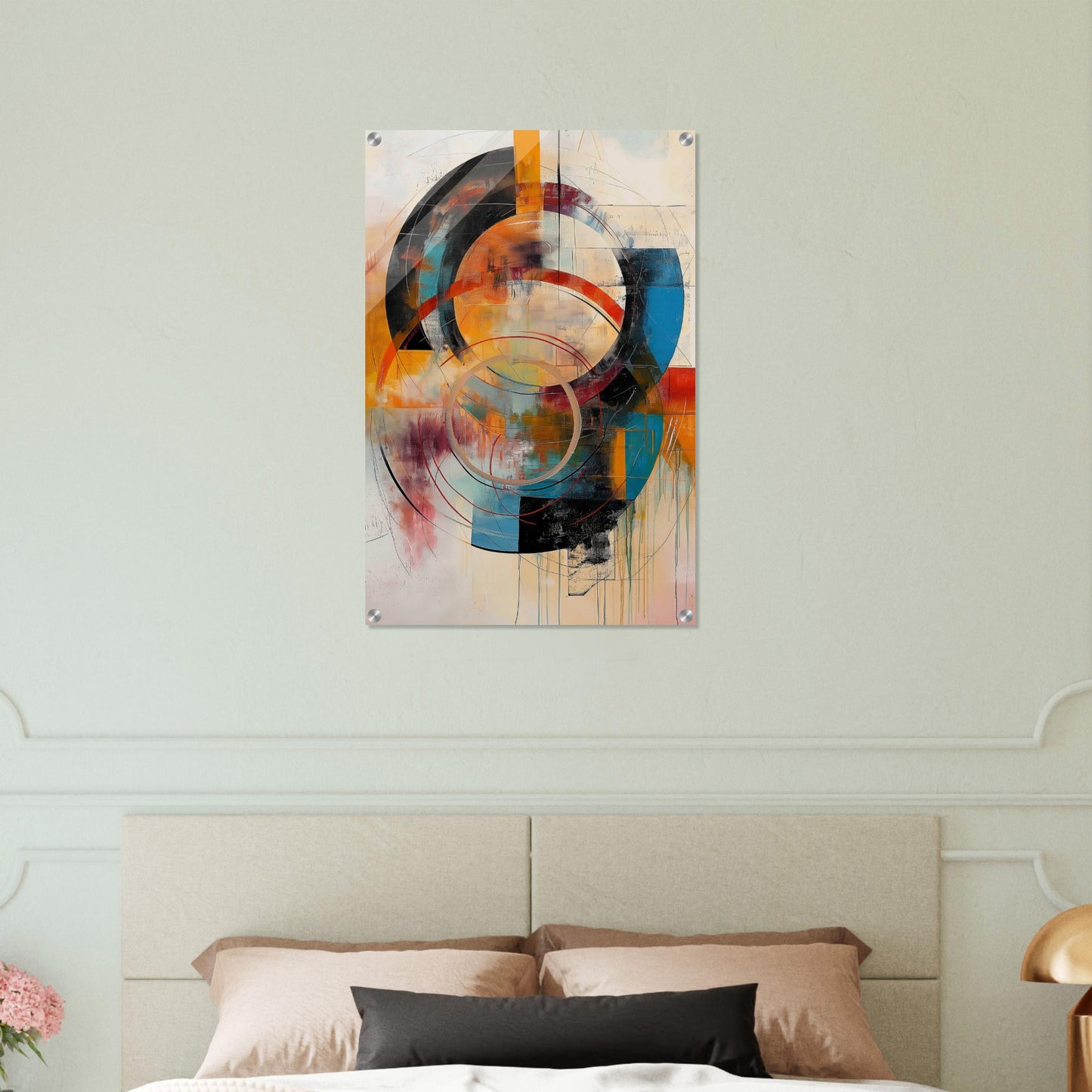 Chromatic Vortex - Modern Abstract Art-print-on-acrylic