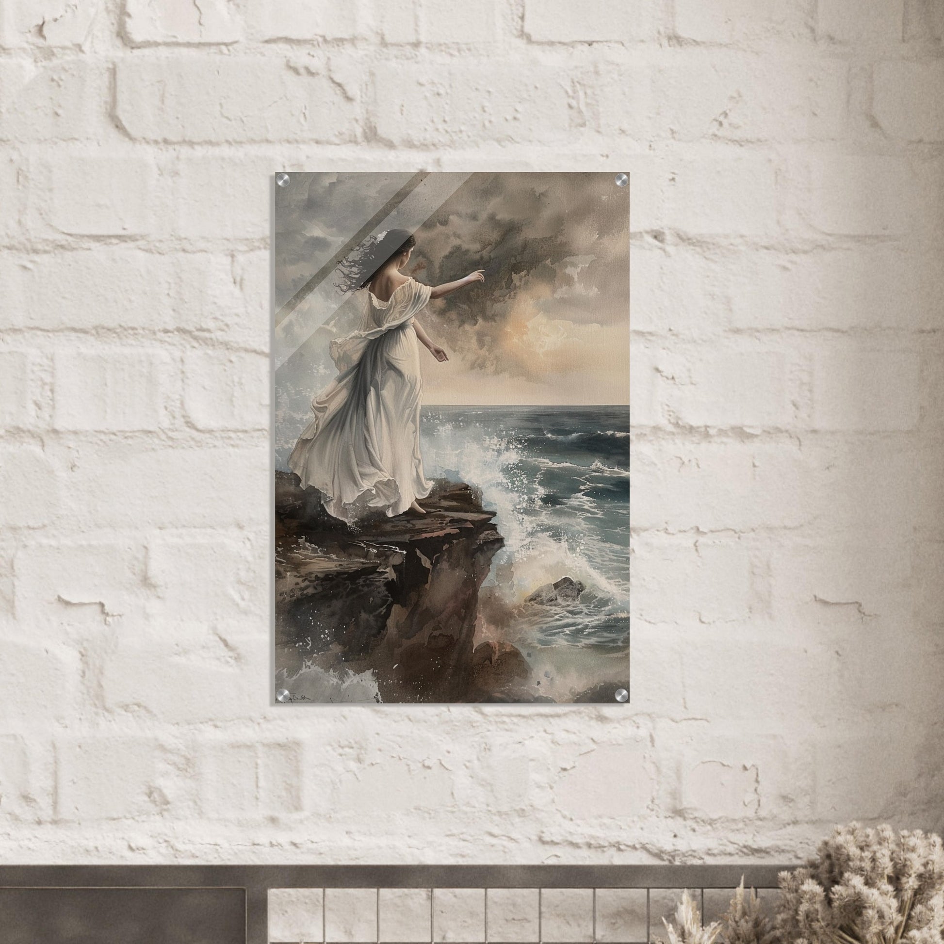 Abyssal Echoes - The Call of the Tides - Classic Art-print-on-acrylic