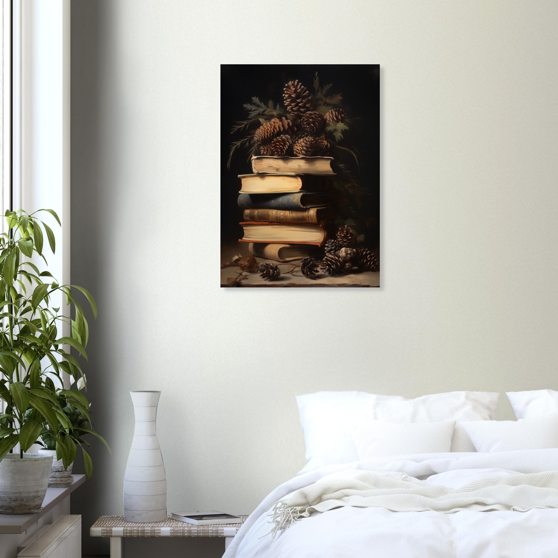 Whispers of the Woodland Library - Still Life Art Pieces-print-on-foam-board