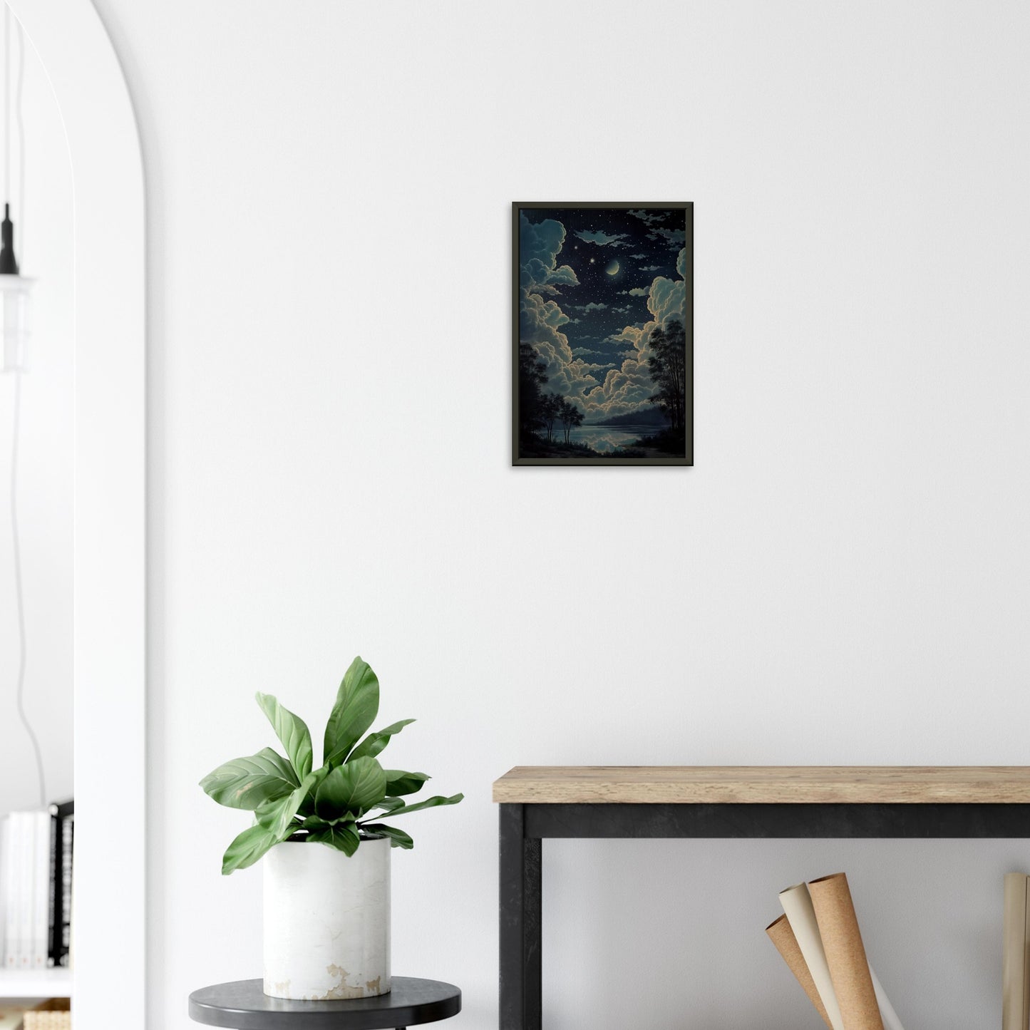 Celestial Symphony - Landscape Art-print-in-aluminum-frame