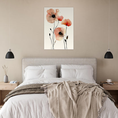 Whispering Poppies - Fine arts-print-on-foam-board