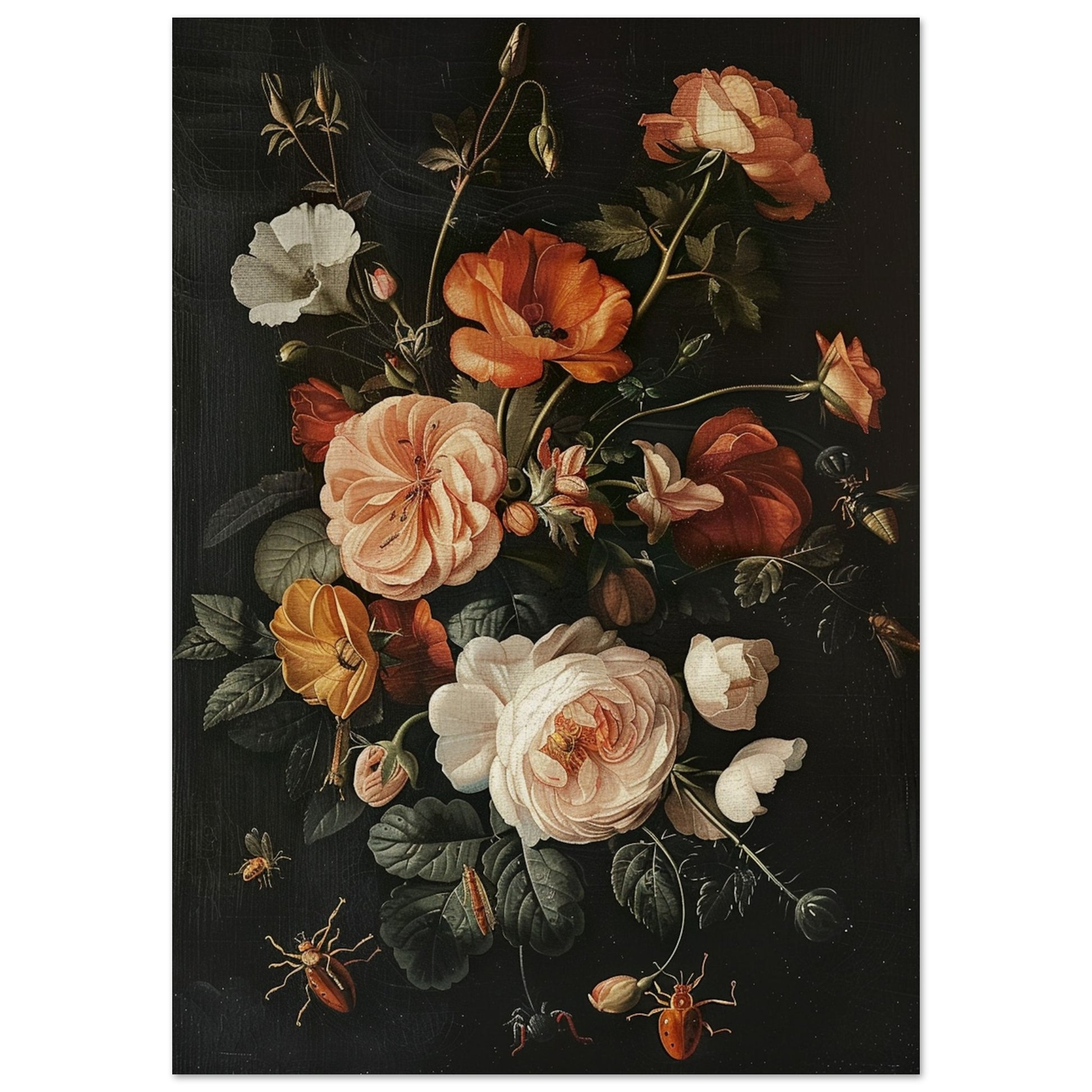 Vivacious Bloom - An Ode to Nature's Palette - Still Life Art pieces-poster