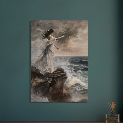 Abyssal Echoes - The Call of the Tides - Classic Art-print-on-aluminum