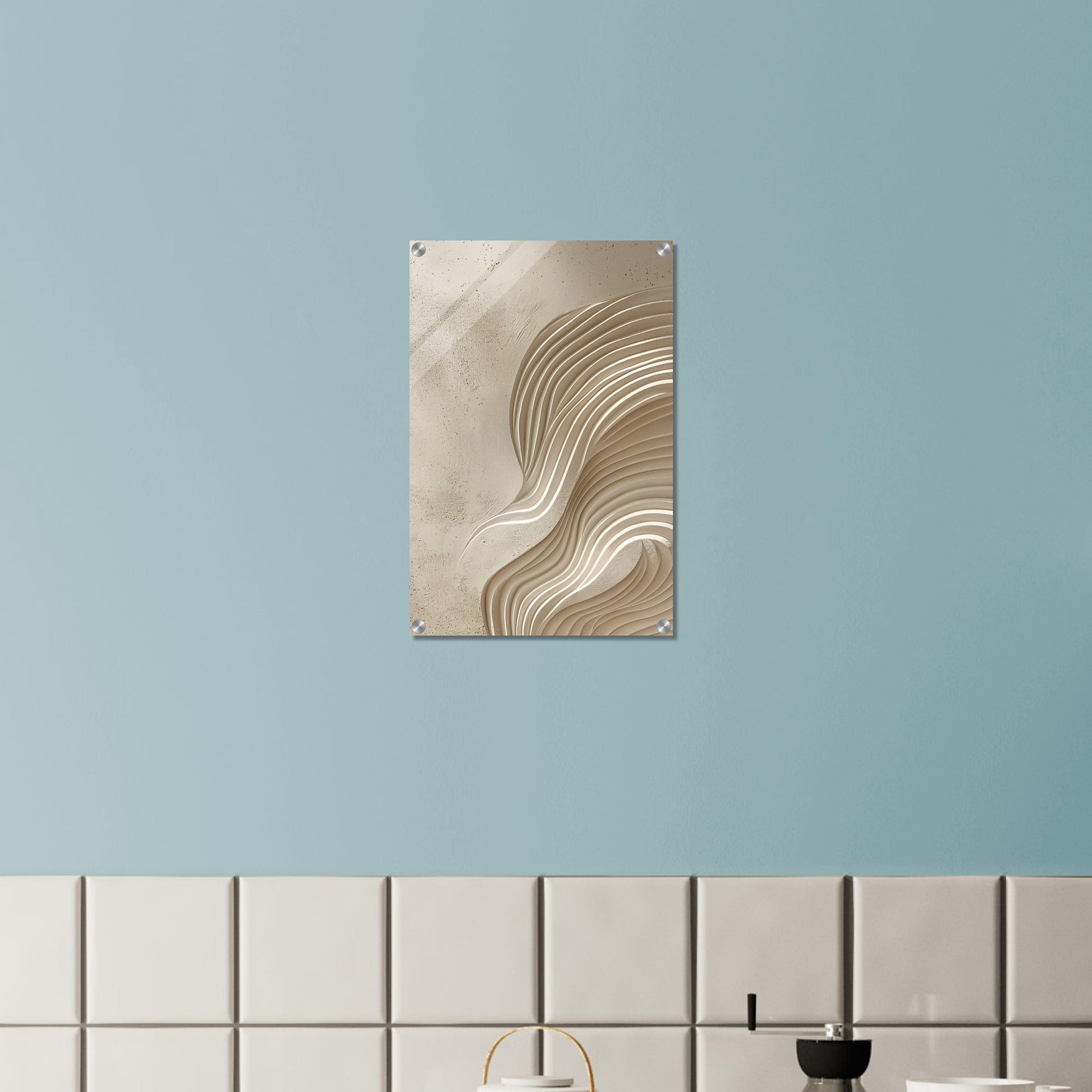 Desert Waves - Abstract wall art-print-on-acrylic