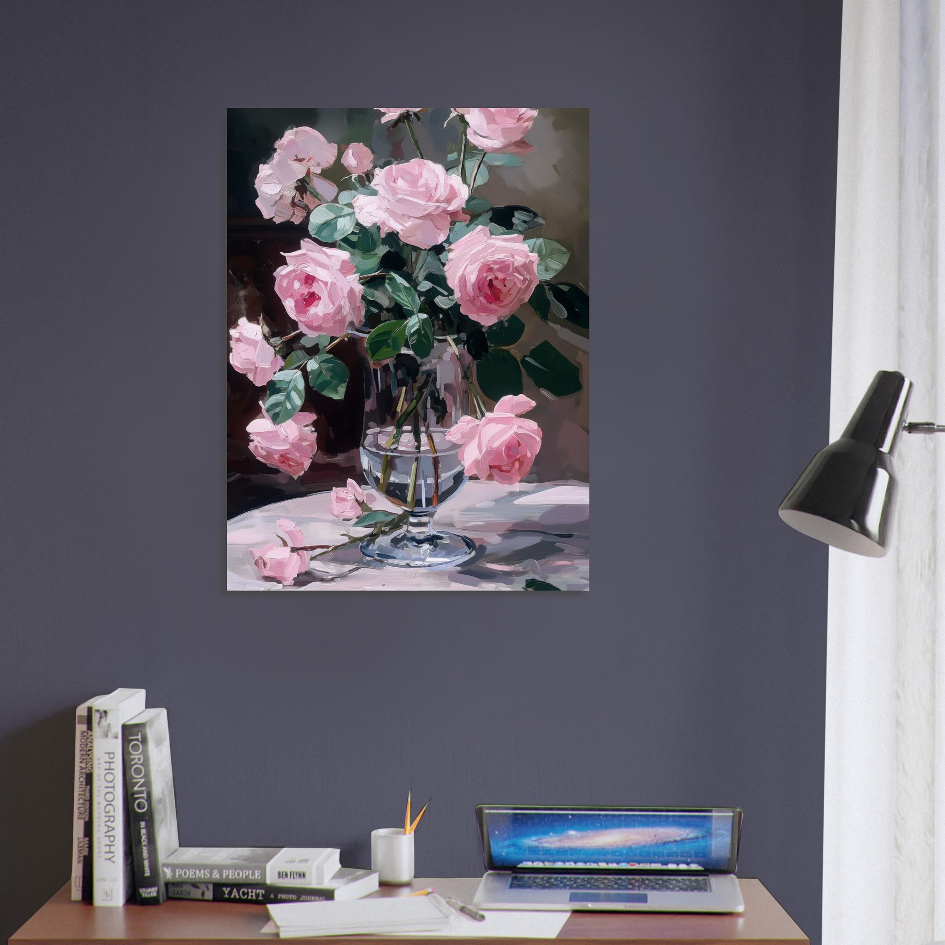 Ephemeral Blooms in Repose - Floral Art-print-on-foam-board