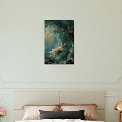 Ethereal Swing - Whispers of Dreams - Classic Art-print-on-foam-board