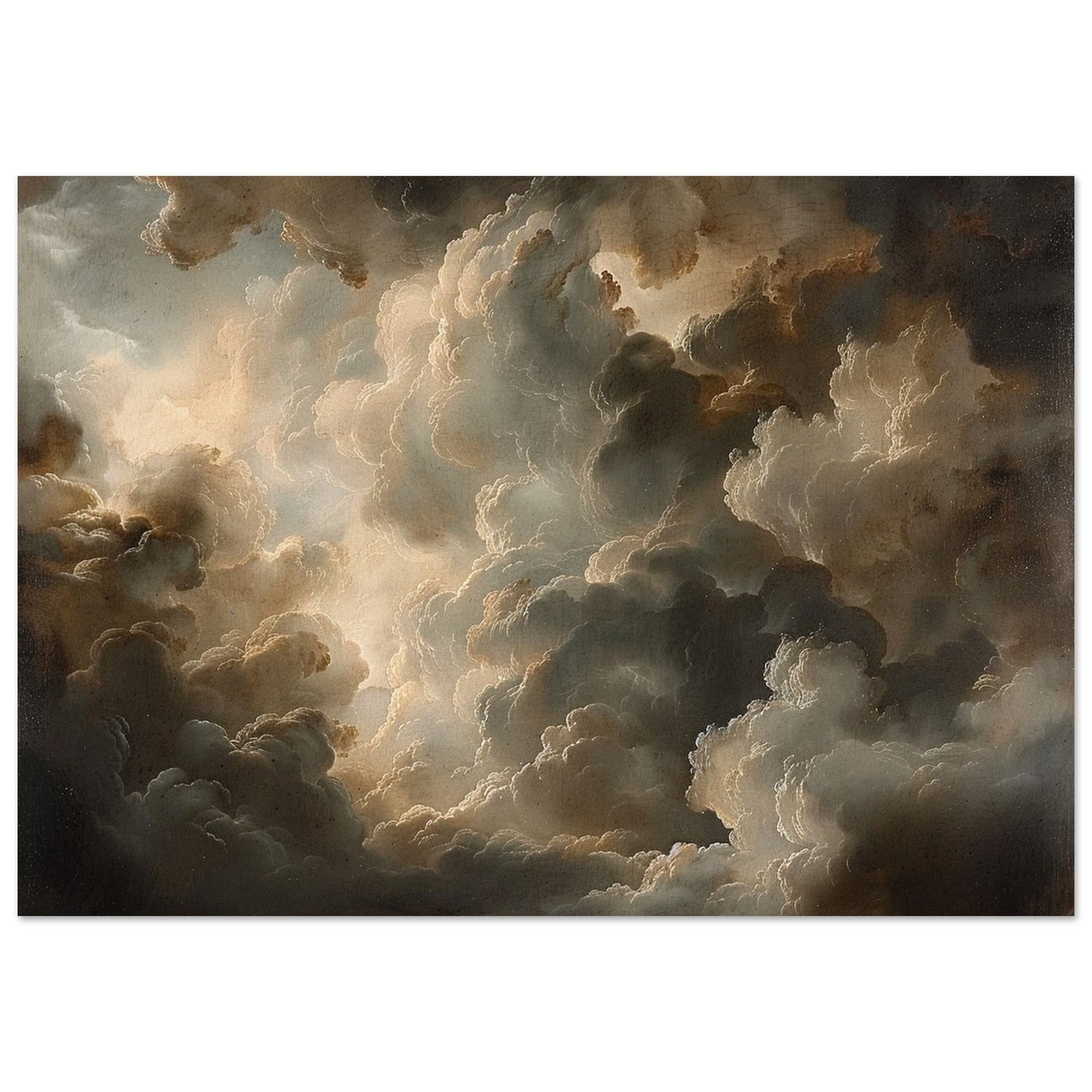 Majesty Above - The Theatrical Cloudscape Canvas - Nature Art-print-on-foam-board