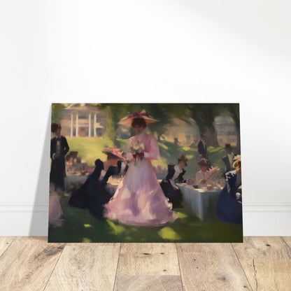 Garden Gala - Elegance Under the Elms - Classic Art-poster