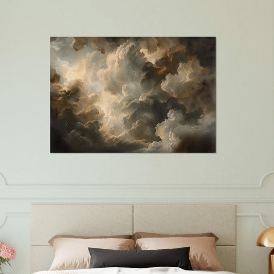 Majesty Above - The Theatrical Cloudscape Canvas - Nature Art-print-on-foam-board