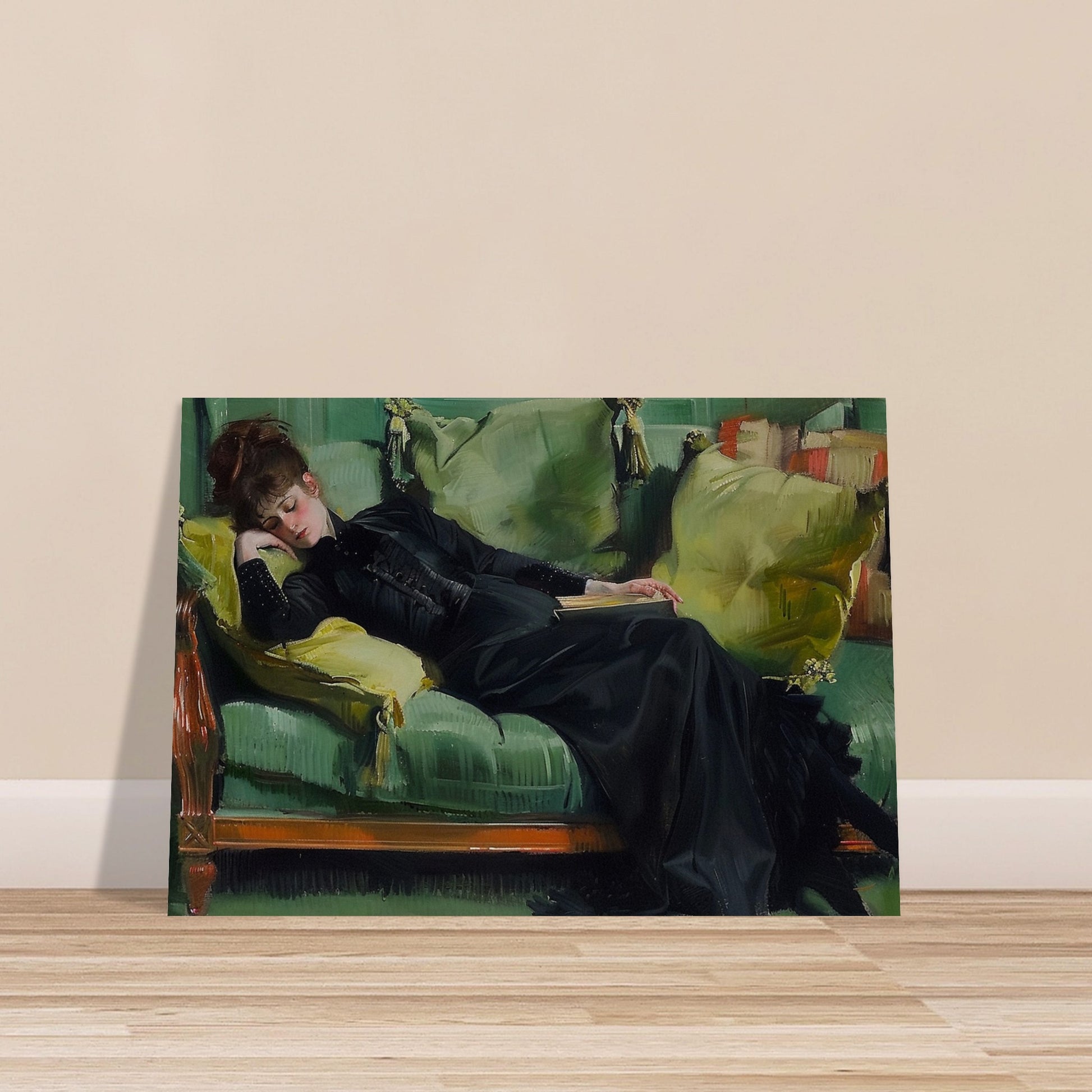 Repose in Reverie - A Moment Suspended in Time - Classic Art-poster