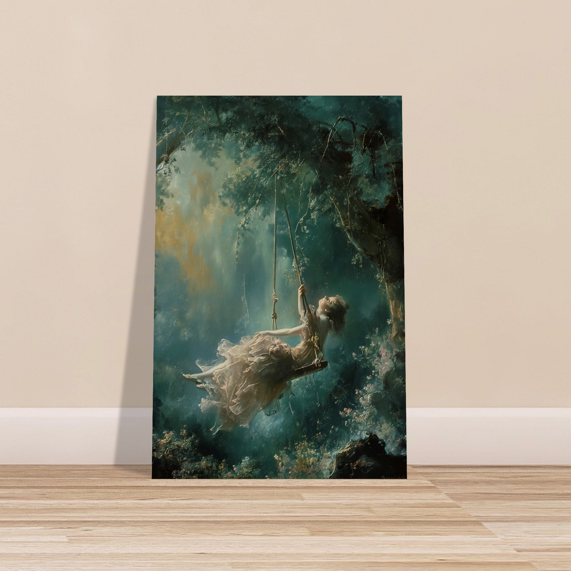 Ethereal Swing - Whispers of Dreams - Classic Art-poster