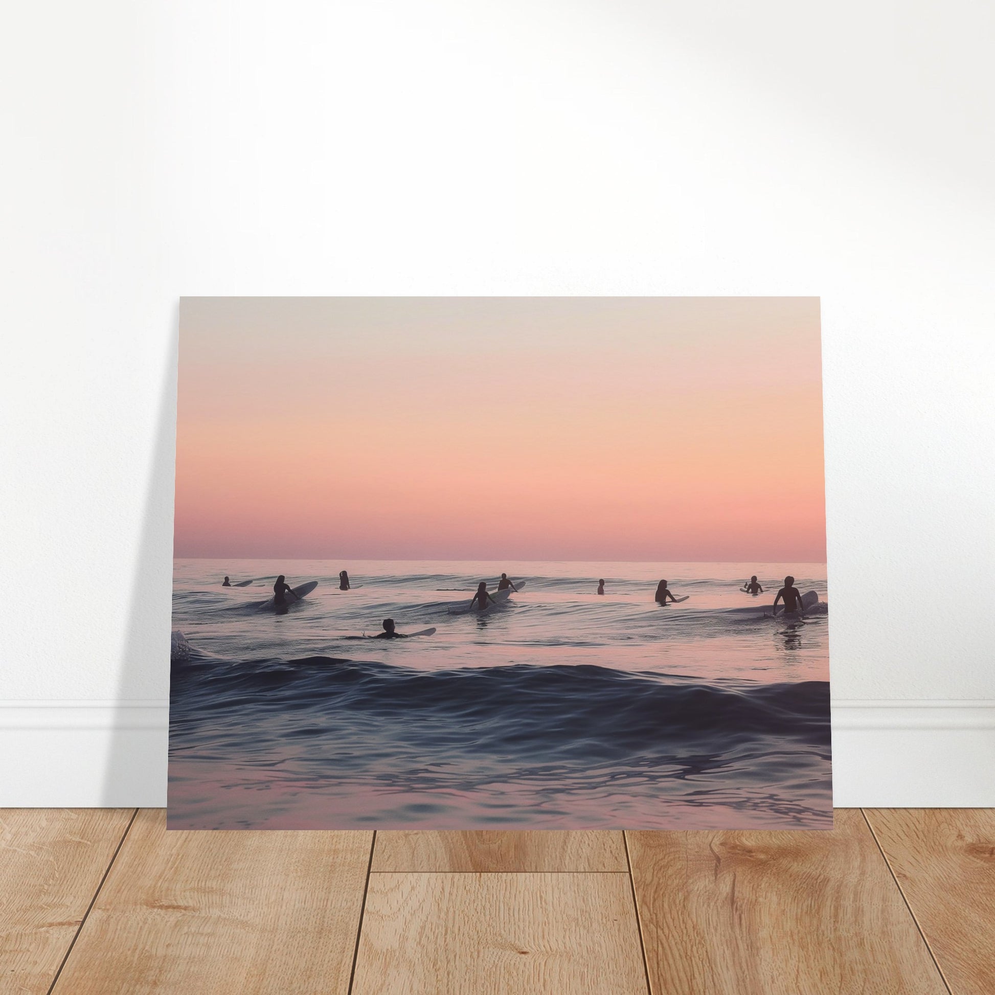 Dusk on the Swells - Serenade of the Surfers - Nature Art-poster