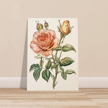 Vintage Blossom Elegance - Floral Art-poster