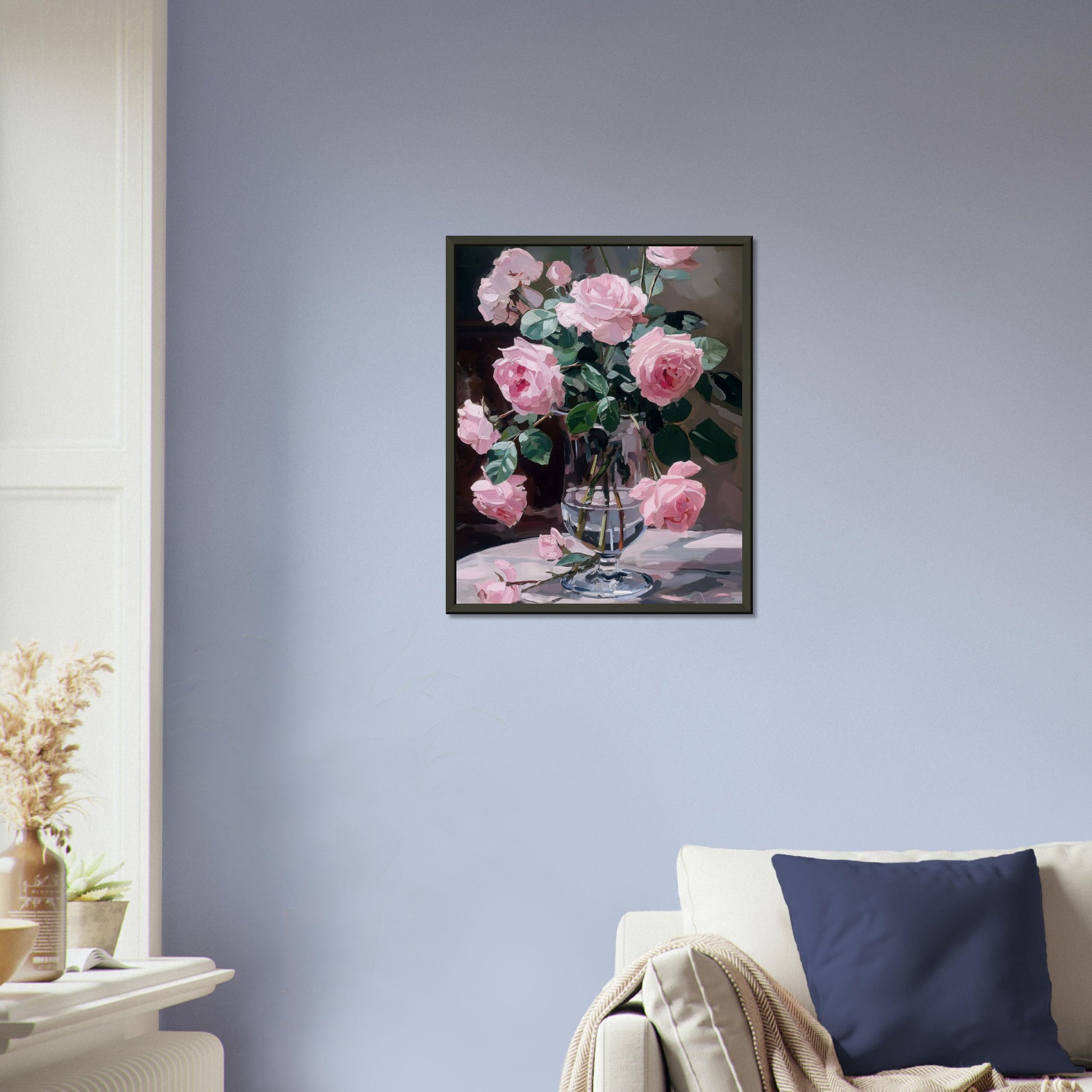 Ephemeral Blooms in Repose - Floral Art-print-in-aluminum-frame