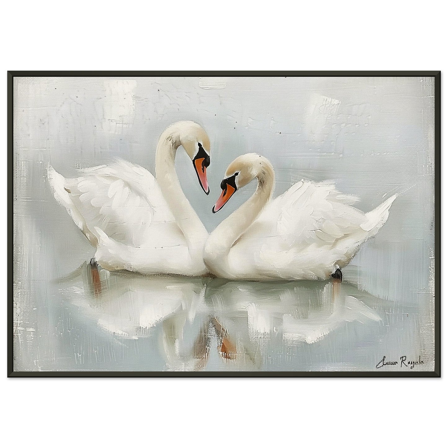 Symphony in White - Classic Art-print-in-aluminum-frame