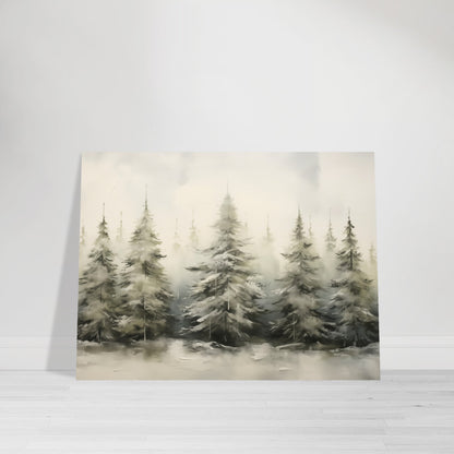 Enchanted Frost - The Winter Forest Ballet - Landscape Art-poster