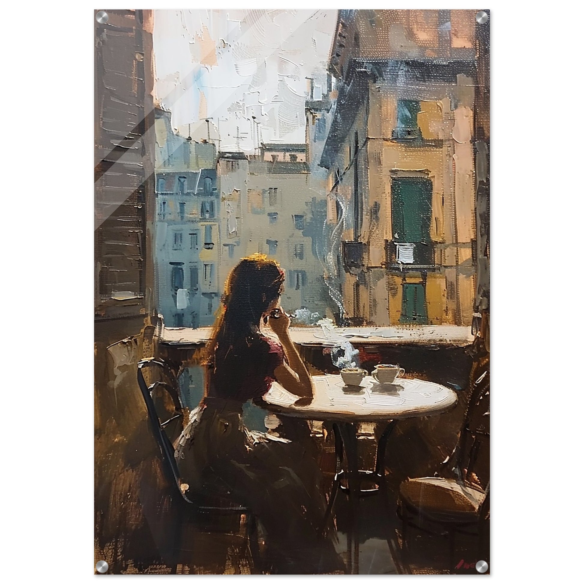 Solitude in the City - Fine arts-print-on-acrylic