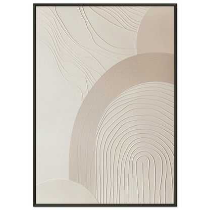 Harmonious Crescents - Abstract wall art-print-in-aluminum-frame