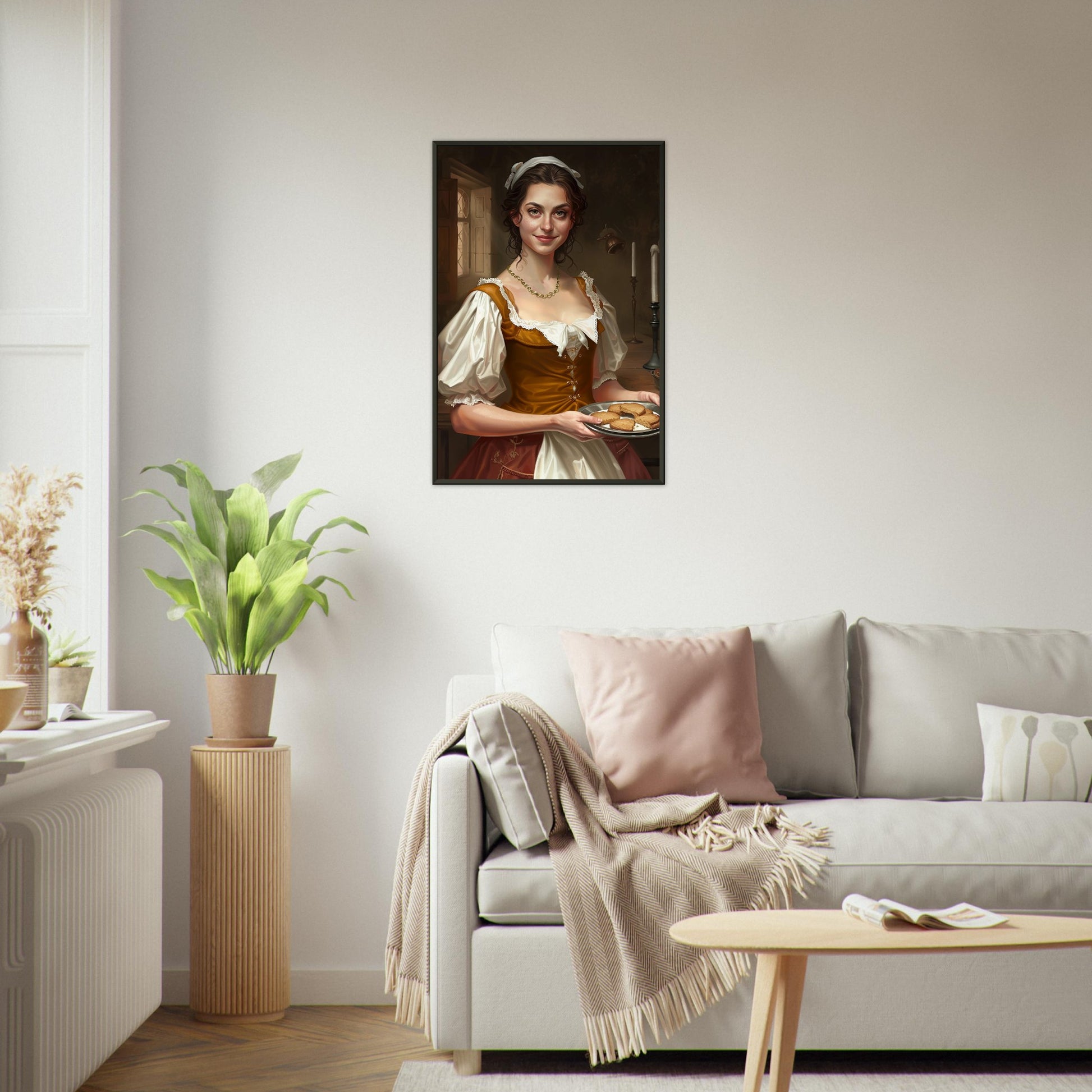 The Warmth of Hospitality - Classic Art-print-in-aluminum-frame