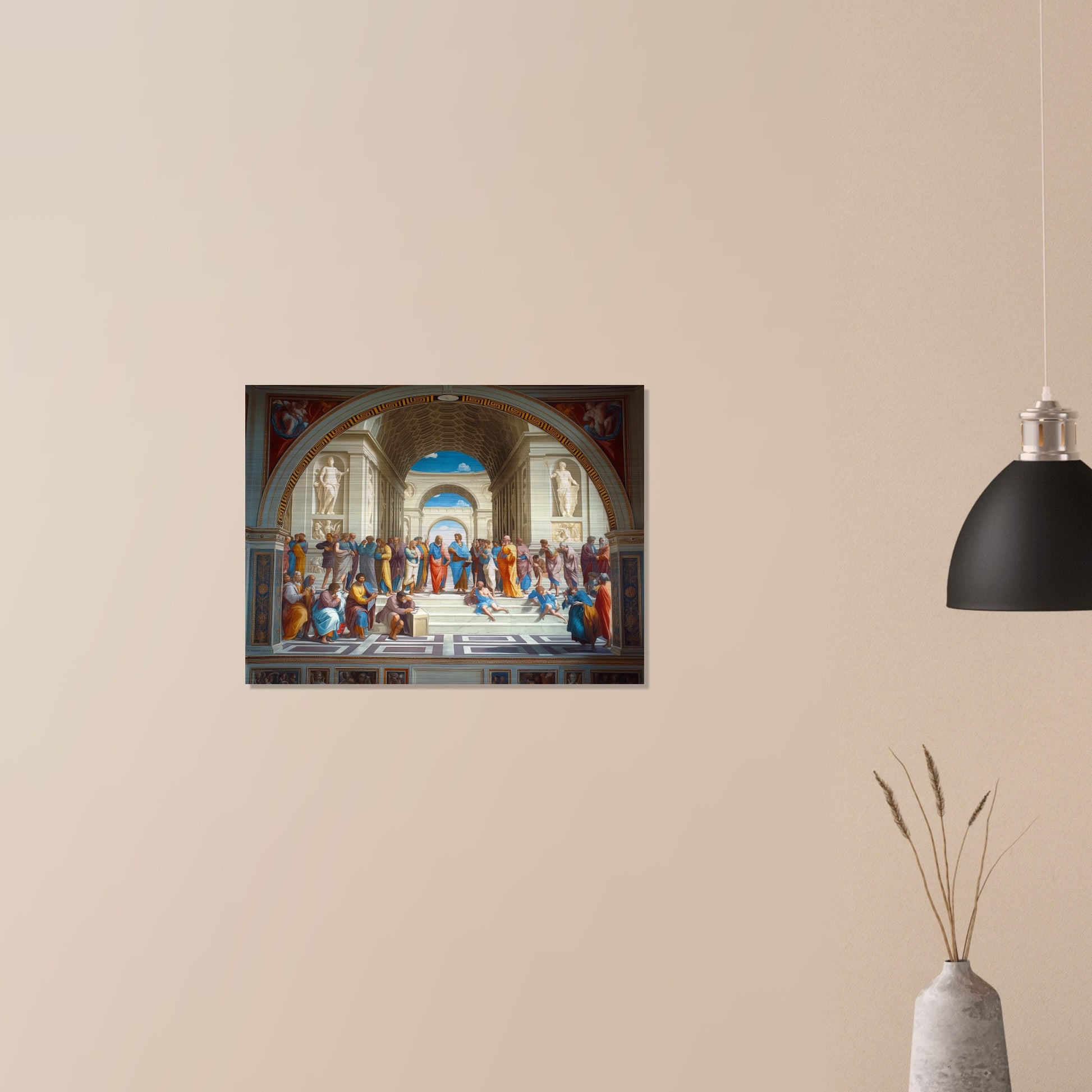 Conclave of Enlightenment - Homage to The School of Athens - Classic Art-print-on-aluminum