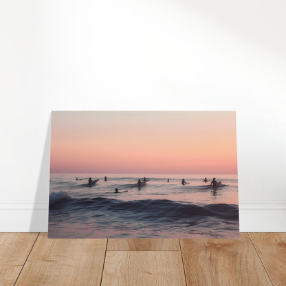 Dusk on the Swells - Serenade of the Surfers - Nature Art-poster