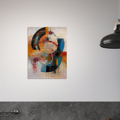 Chromatic Vortex - Modern Abstract Art-print-on-aluminum