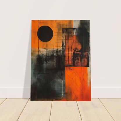 Eclipse in Abstraction - Abstract wall art-poster