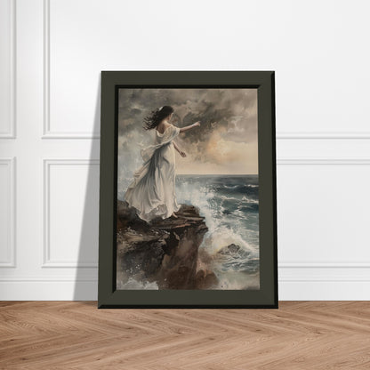 Abyssal Echoes - The Call of the Tides - Classic Art-print-in-aluminum-frame