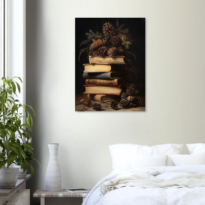 Whispers of the Woodland Library - Still Life Art Pieces-print-on-foam-board