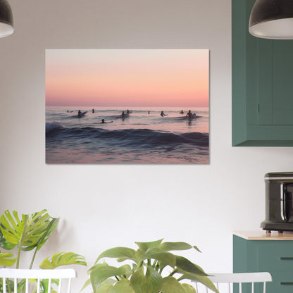 Dusk on the Swells - Serenade of the Surfers - Nature Art-print-on-foam-board