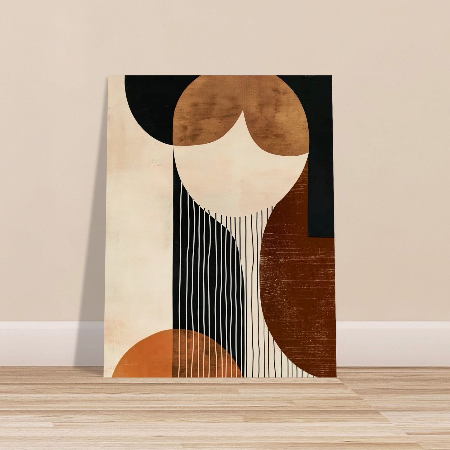 Harmonic Contrasts - The Elegance of Simplicity - Abstract wall art-poster