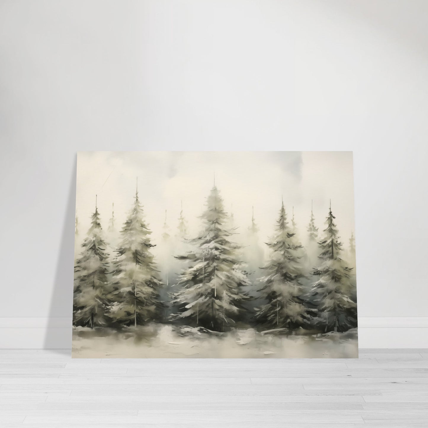 Enchanted Frost - The Winter Forest Ballet - Landscape Art-poster