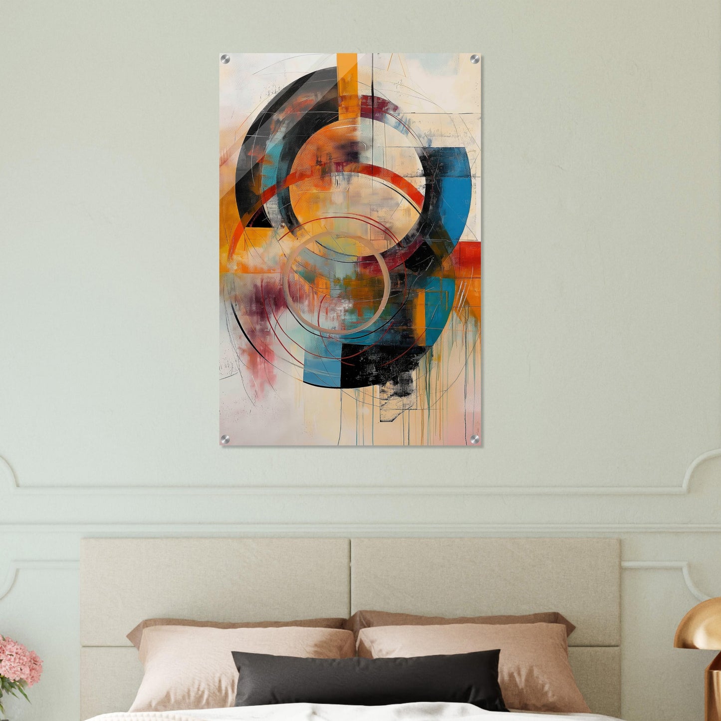 Chromatic Vortex - Modern Abstract Art-print-on-acrylic