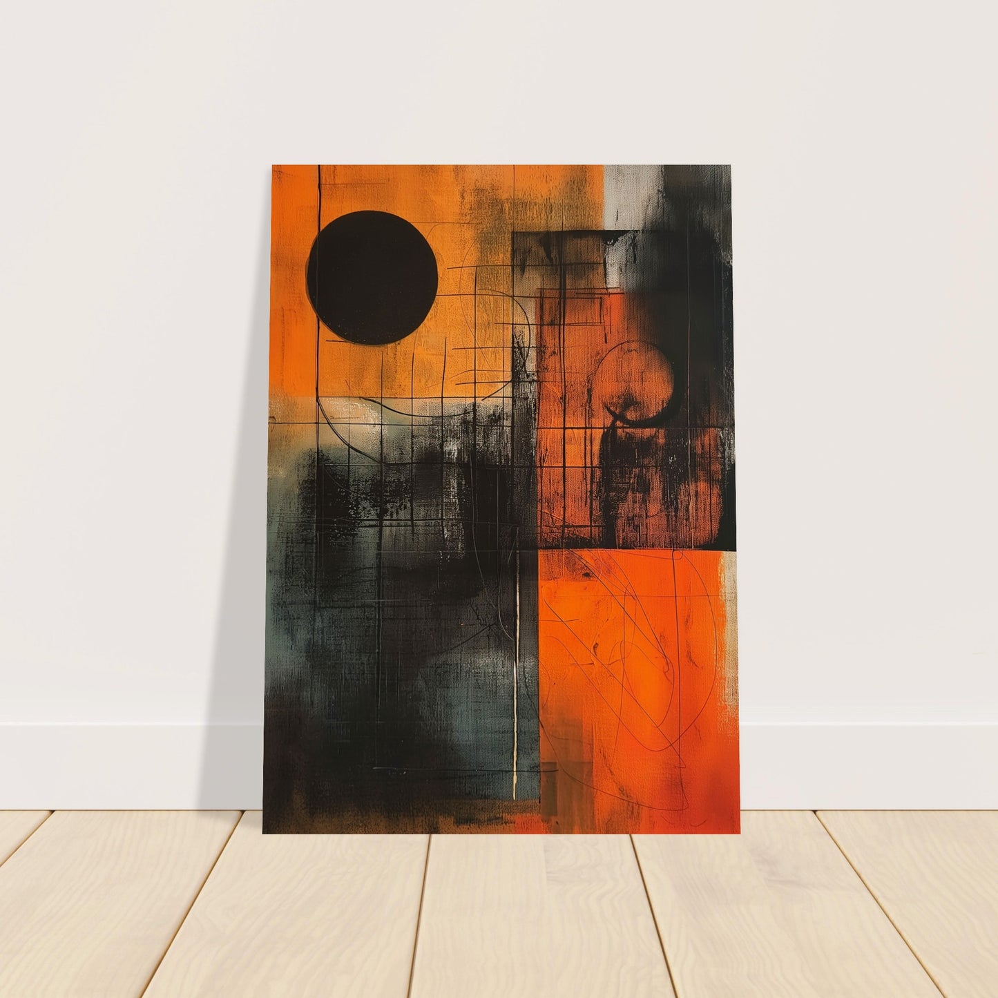 Eclipse in Abstraction - Abstract wall art-poster