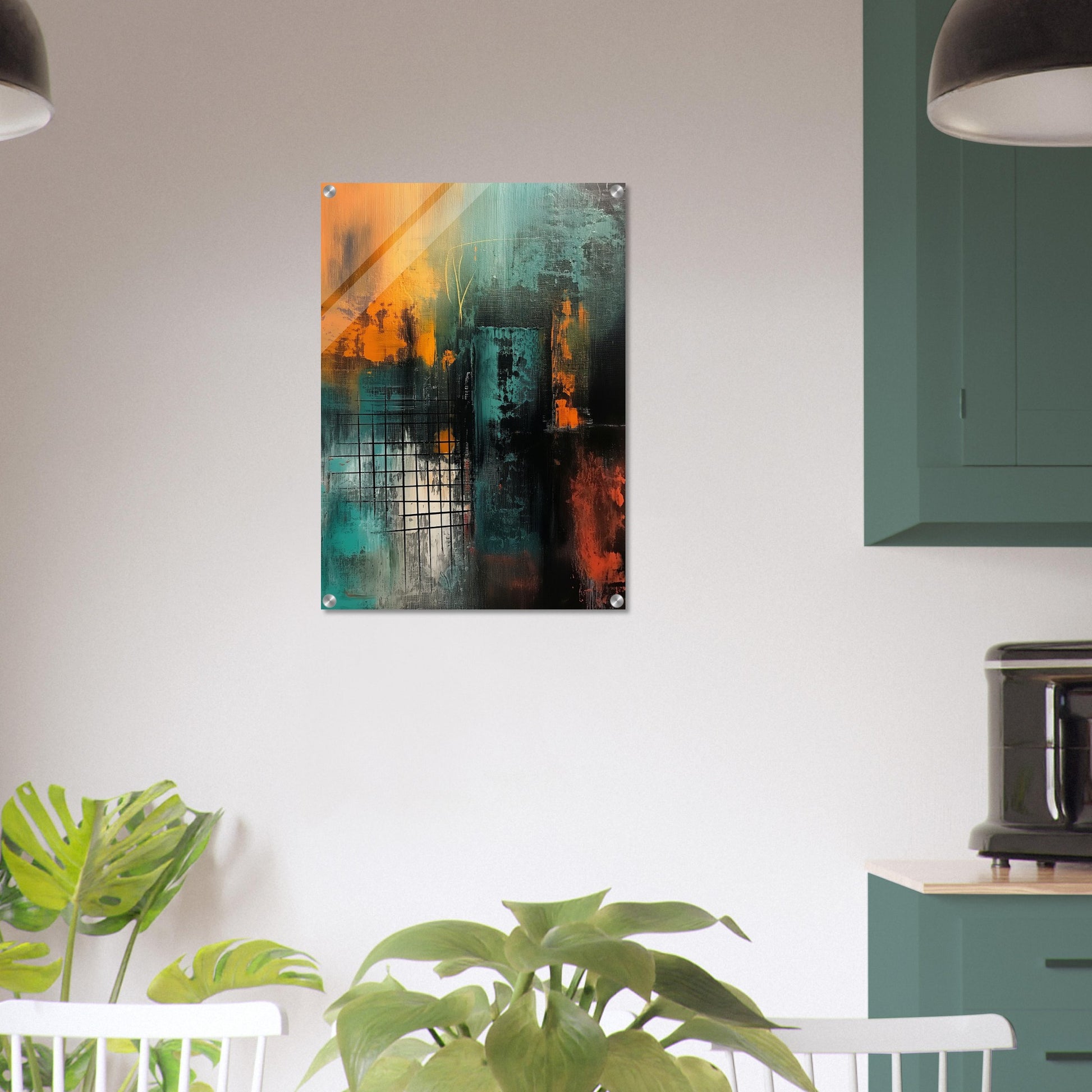 Urban Metamorphosis - Abstract Wall Art-print-on-acrylic