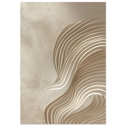 Desert Waves - Abstract wall art-print-on-foam-board