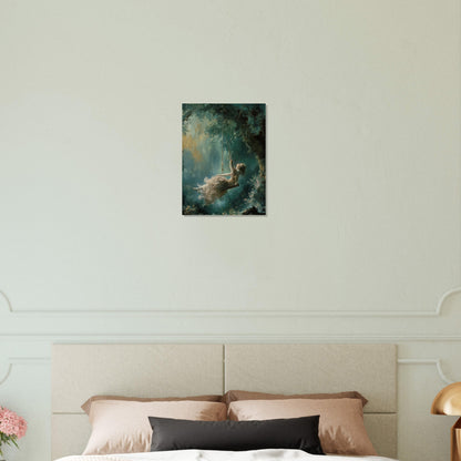 Ethereal Swing - Whispers of Dreams - Classic Art-print-on-foam-board