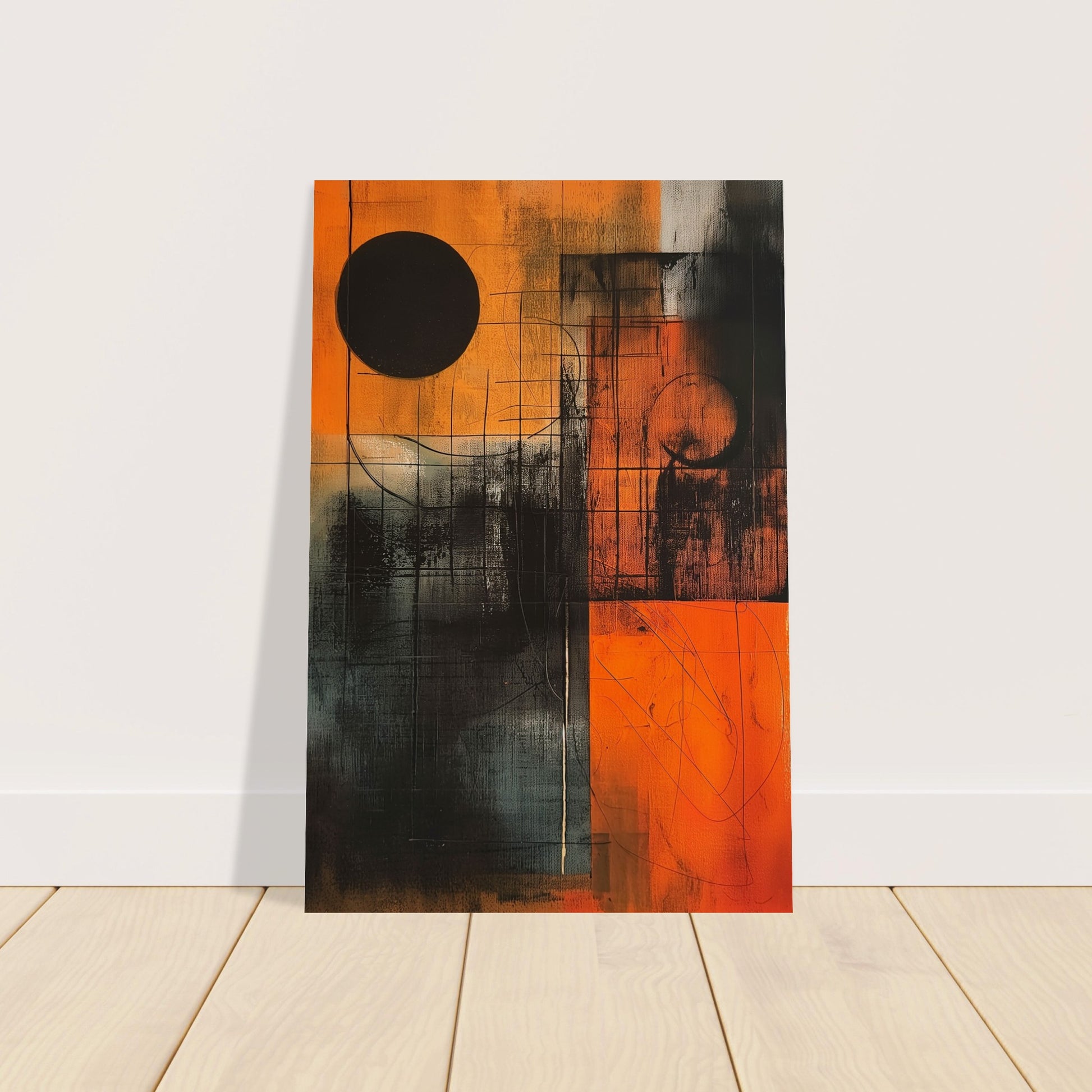 Eclipse in Abstraction - Abstract wall art-poster